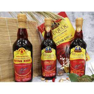 Nước Mắm Truyền Thống Cốt Nhĩ Huỳnh Khoa 43 đạm - Chai 500 ml - Hộp 2 chai